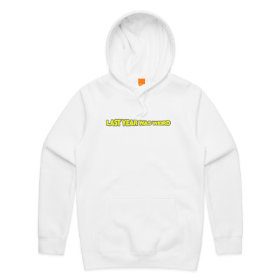 LYWW White Embroidered Hoodie